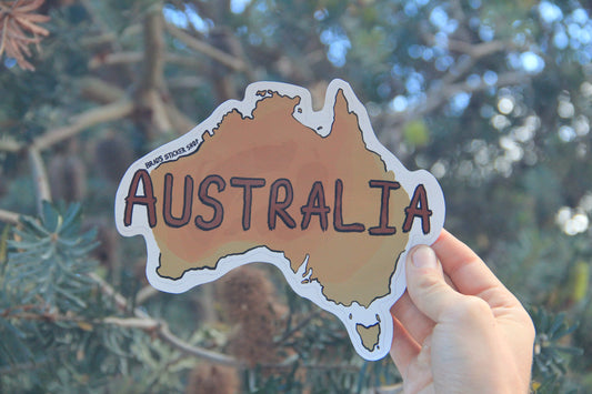 (Sticker 028) Red Australia XL